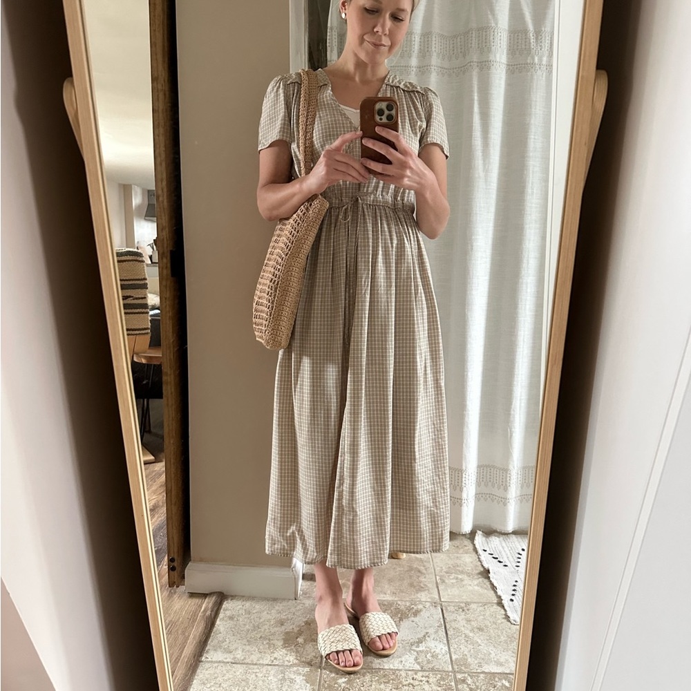 Christy Dawn Dawn Dress in Sepia Plaid